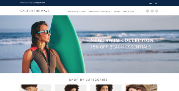 купальники отзывчивый шаблон opencart