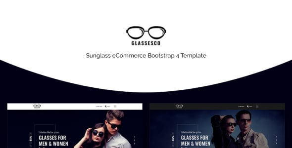 очки ecommerce bootstrap4 шаблон сайта