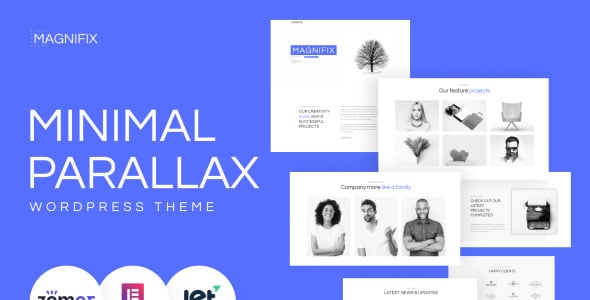 минимальная тема параллакса wordpress