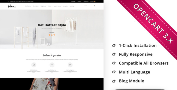 адаптивный шаблон opencart