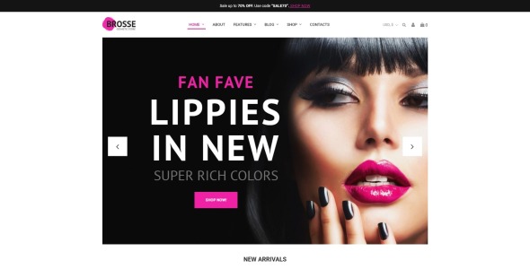 косметический магазин elementor woocommerce theme