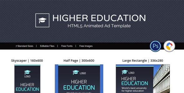 Animated Banner на тему графика