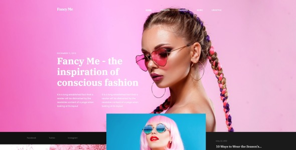 модный блог wordpress elementor theme