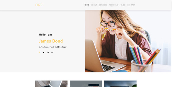 PSD шаблон на тему веб-дизайн