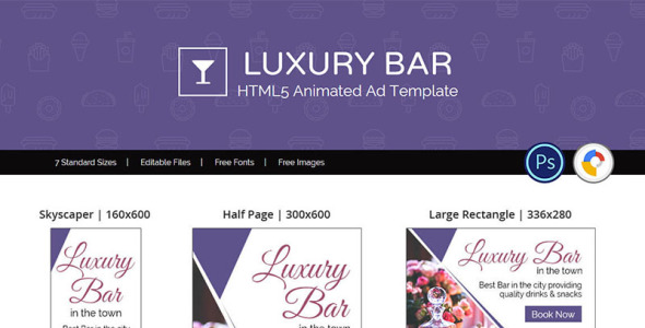 Animated Banner на тему графика