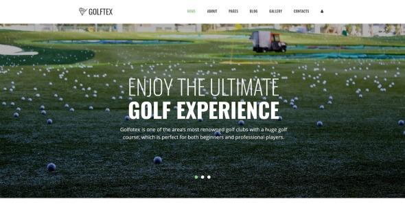 современный гольф-клуб joomla шаблон