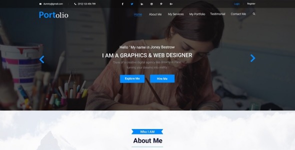 Адаптивный PSD шаблон на тему веб-дизайн