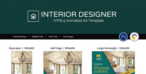 Animated Banner на тему графика