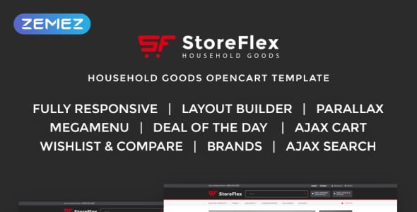 отзывчивый шаблон opencart storeflex