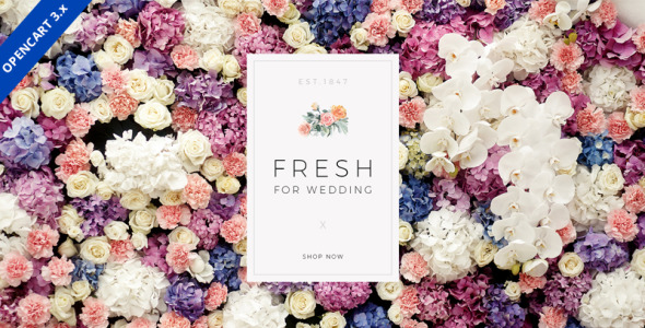 время свадьбы отзывчивый шаблон opencart