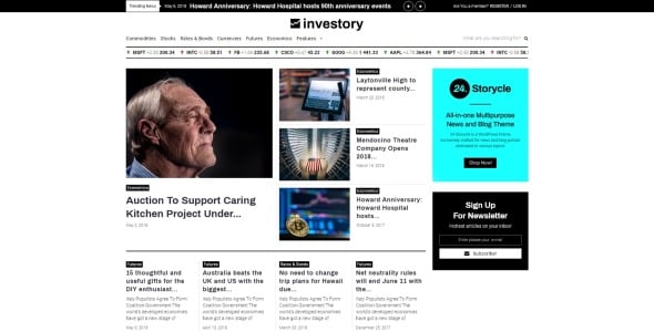 корпоративный блог wordpress elementor theme