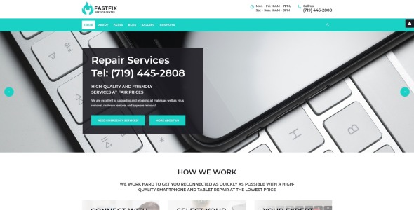 сервисный центр чистый минимальный шаблон joomla