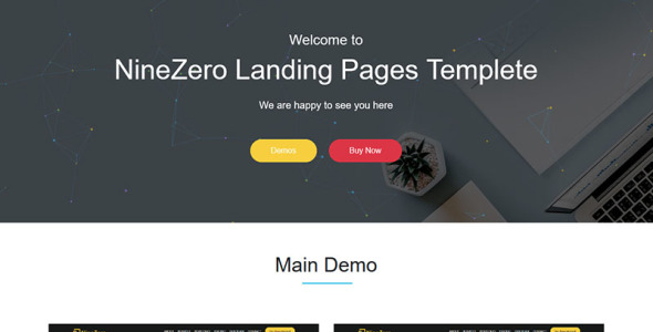 finance &amp; business html5 template landing page template