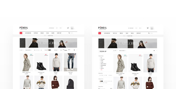 модный магазин shopify тема