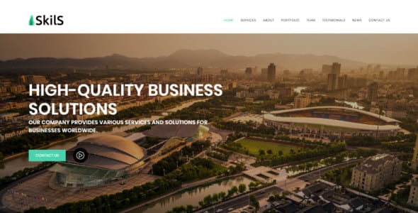 шаблон целевой страницы html бизнес-услуг