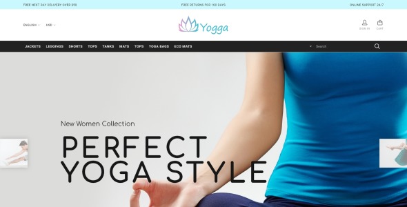 спортивный магазин prestashop тема