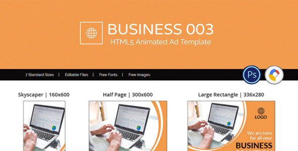 Animated Banner на тему графика