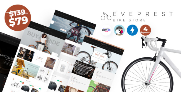 велосипедный магазин prestashop тема