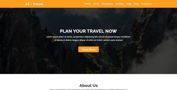 Адаптивный PSD шаблон на тему путеводитель