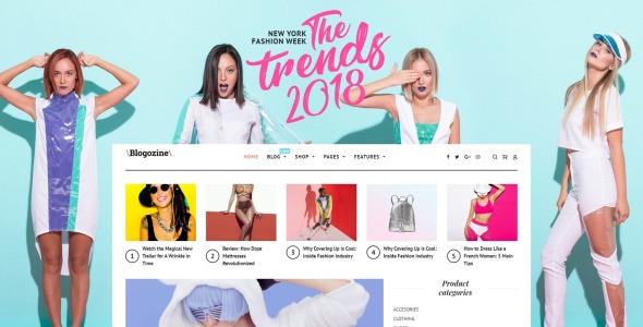 мода wordpress elementor тема