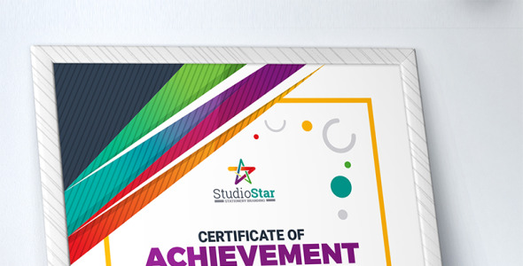 Шаблон сертификата на тему графика