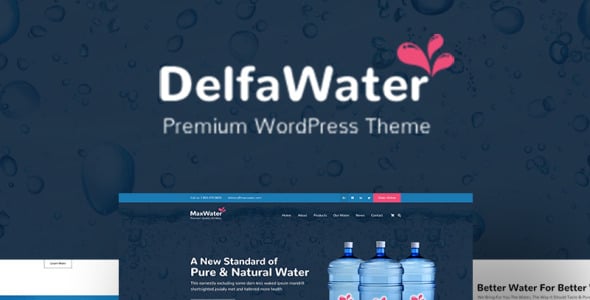 доставка воды wordpress тема