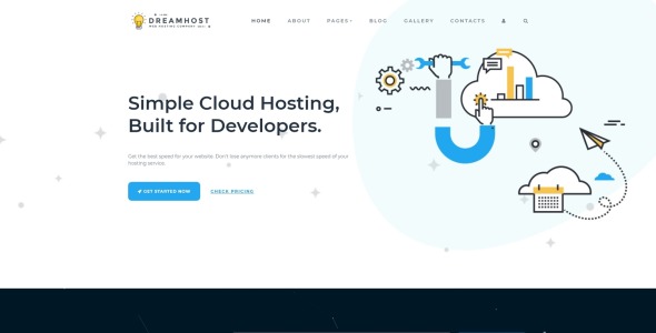 шаблон облачного хостинга joomla