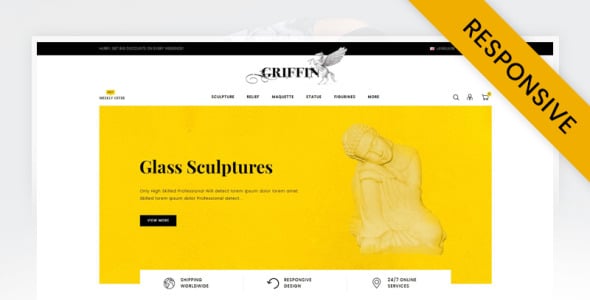 шаблон opencart магазина искусств