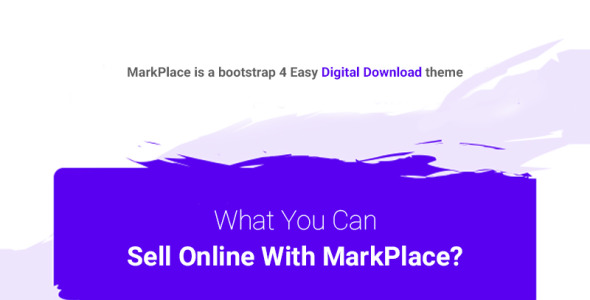 шаблон веб-сайта bootstrap 4 digital marketplace