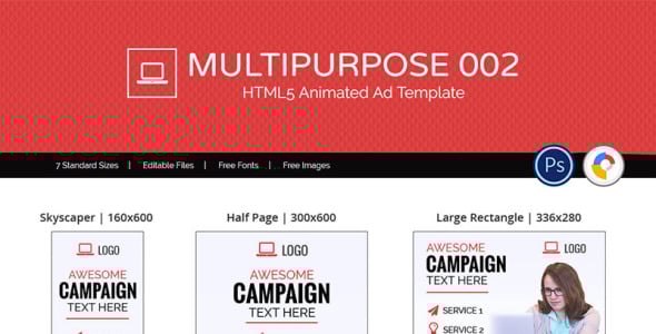 Animated Banner на тему графика