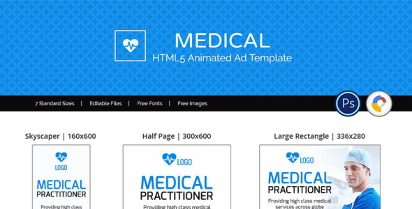 Animated Banner на тему графика