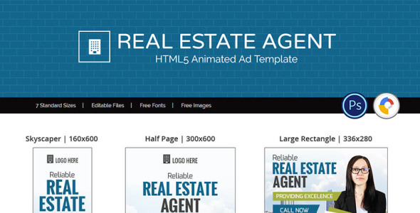 Animated Banner на тему графика