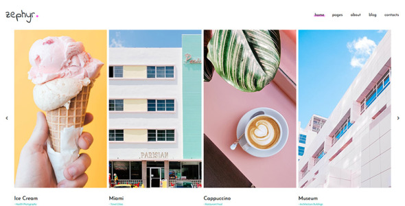 шаблон фотогалереи творческих проектов