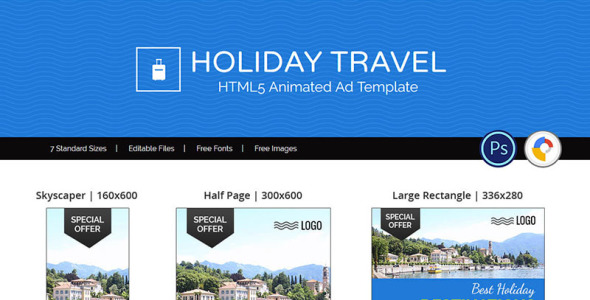 Animated Banner на тему графика