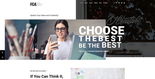 впечатляющий шаблон креативного агентства joomla