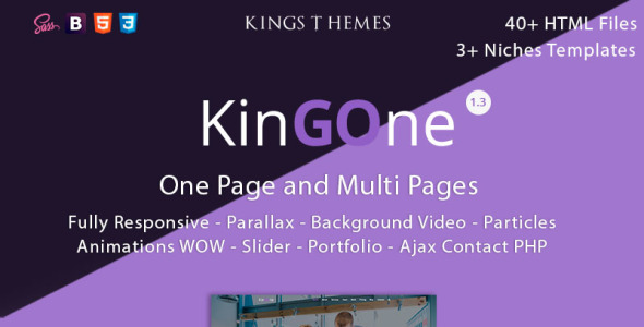 шаблон целевой страницы kingone