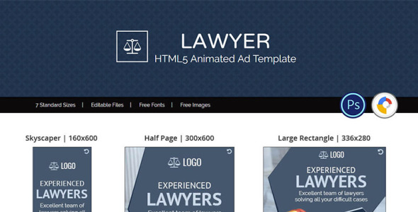 Animated Banner на тему графика