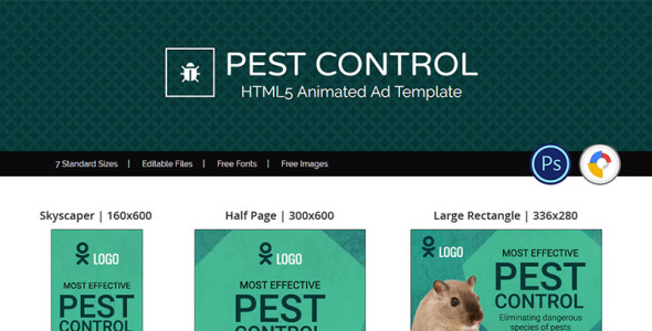 Animated Banner на тему графика