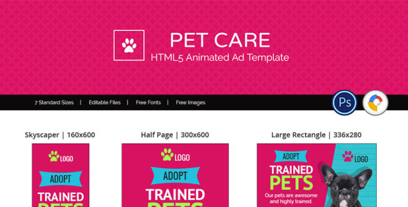 Animated Banner на тему графика