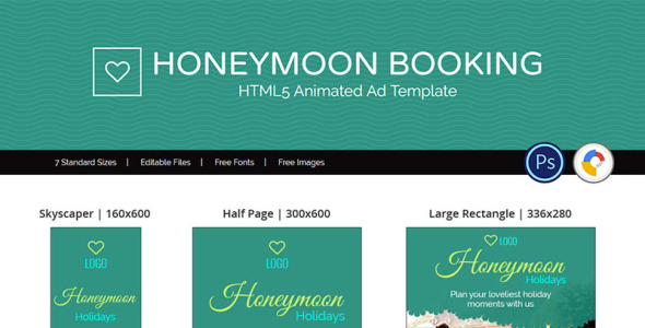 Animated Banner на тему графика