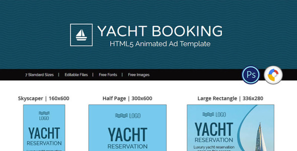 Animated Banner на тему графика