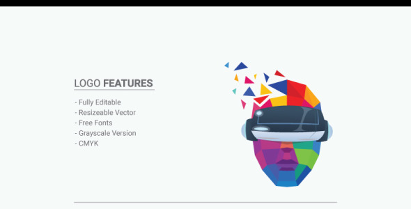 Шаблон логотипа на тему графика