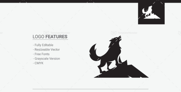 Шаблон логотипа на тему графика