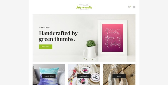 handmade art elementor woocommerce theme