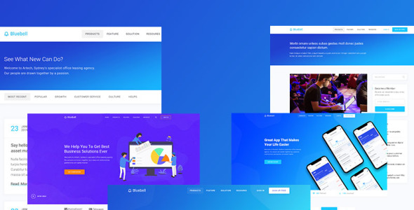 программное обеспечение, веб-приложение и запуск технической компании wordpress тема