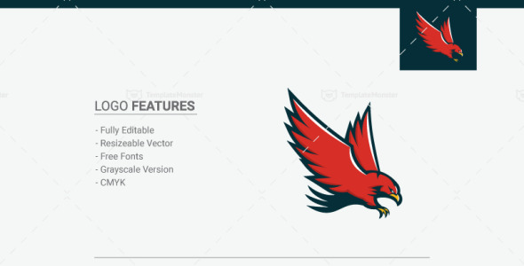 Шаблон логотипа на тему графика