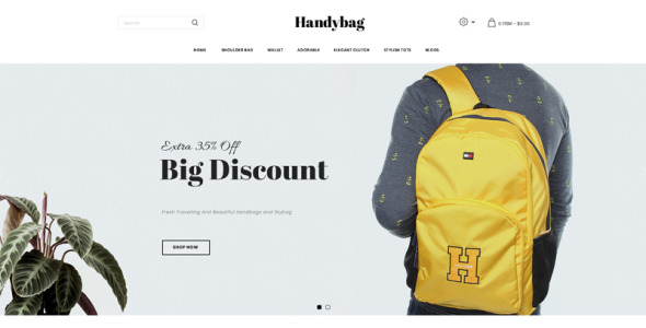 шаблон магазина кошельков opencart