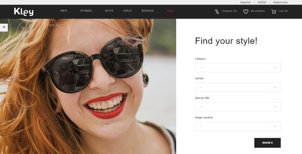 солнцезащитные очки магазин prestashop тема