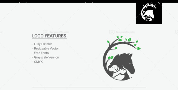 Шаблон логотипа на тему графика