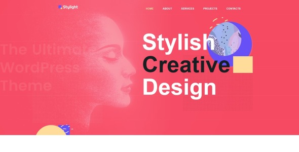 современная и минималистичная креативная тема wordpress